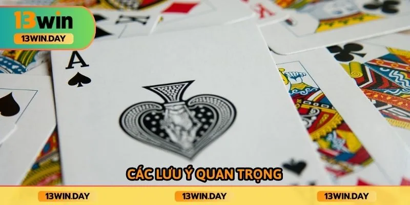 Các lưu ý quan trọng