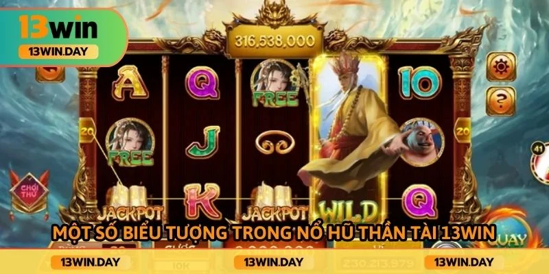 Một số biểu tượng trong nổ hũ thần tài 13win